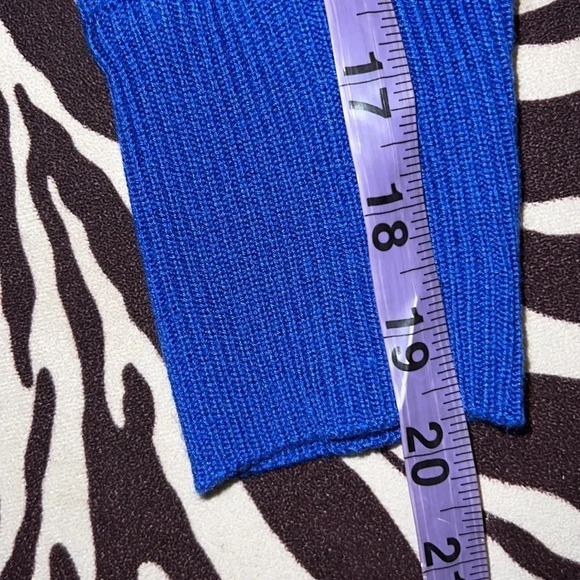 Calvin Klein blue logo unisex knit crew neck sweater Sz XS - Picture 8 of 11